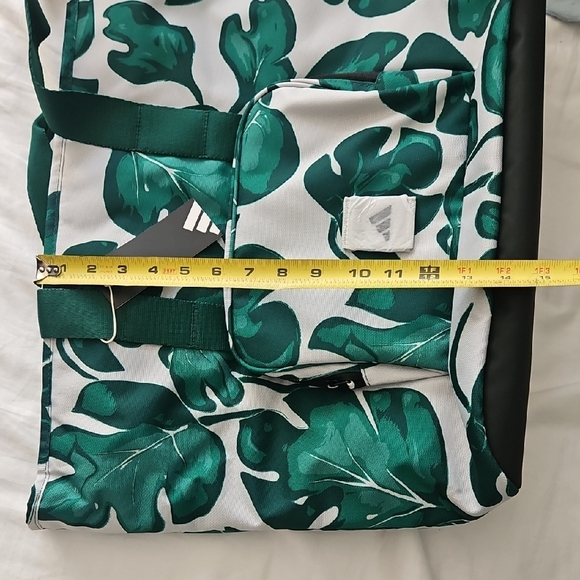 Adidas Tropical Green Leaf Tote Bag - Picture 11 of 15